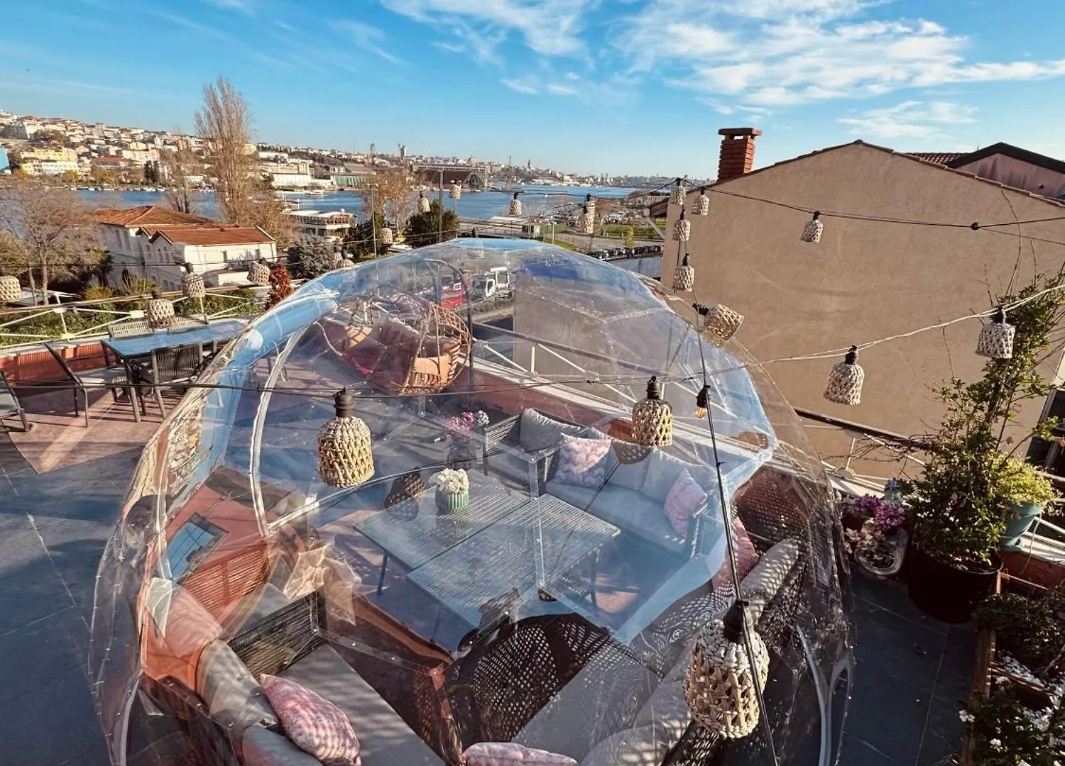 Waterfront Apartment By The Tram - Terrace With Dome & Golden Horn View In Fatih Istanbul Türkei